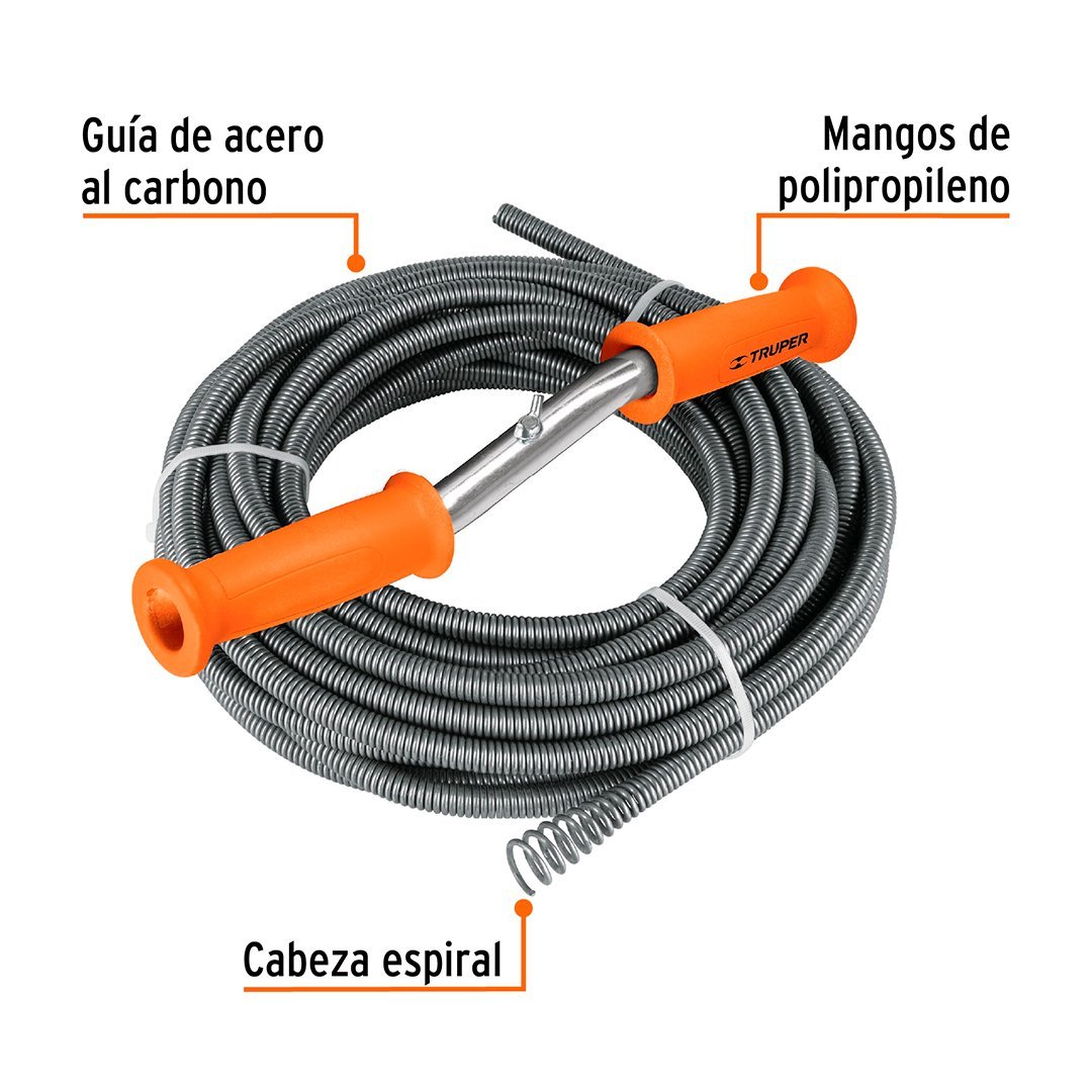 desatorador tipo barreno 15 m truper