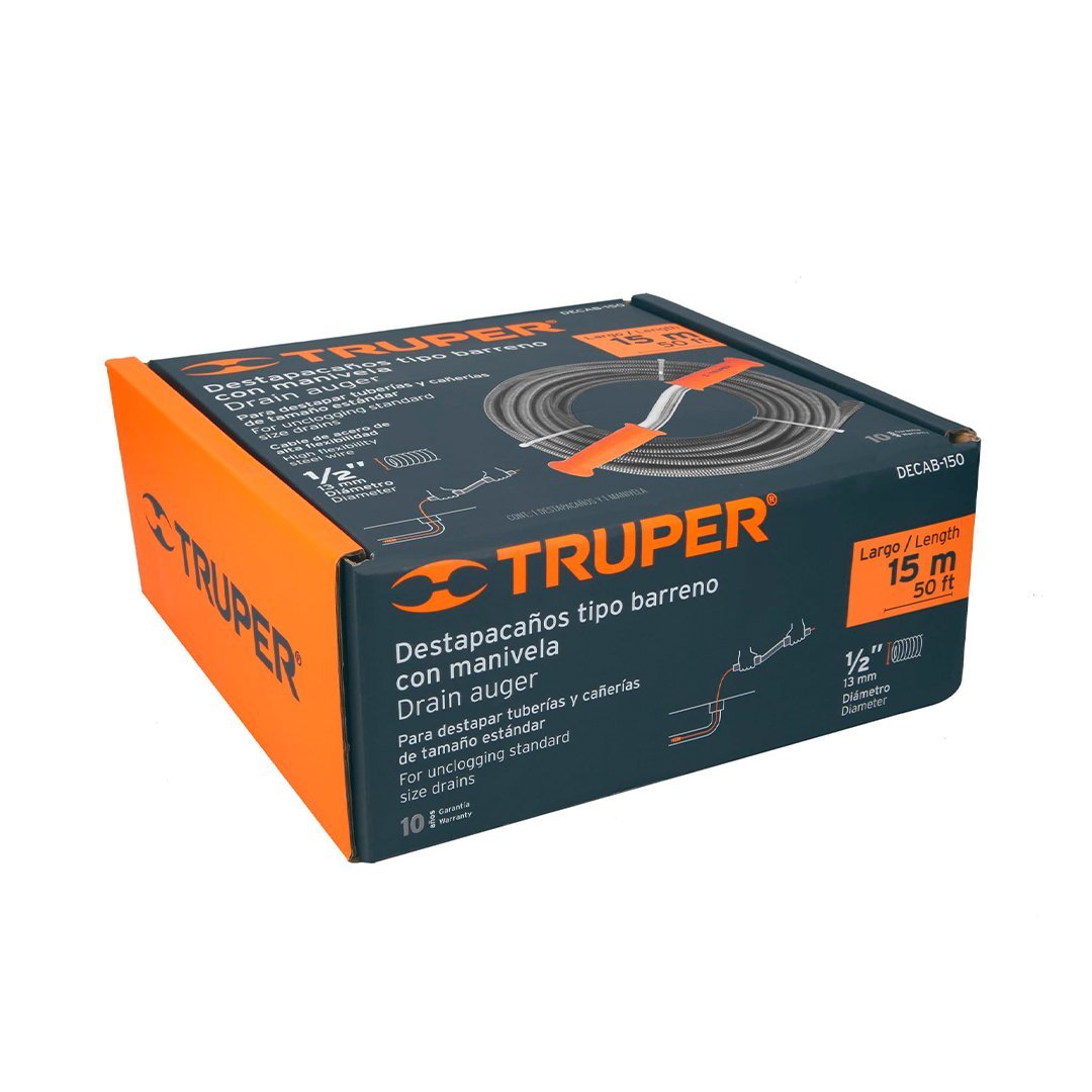 desatorador tipo barreno 15 m truper
